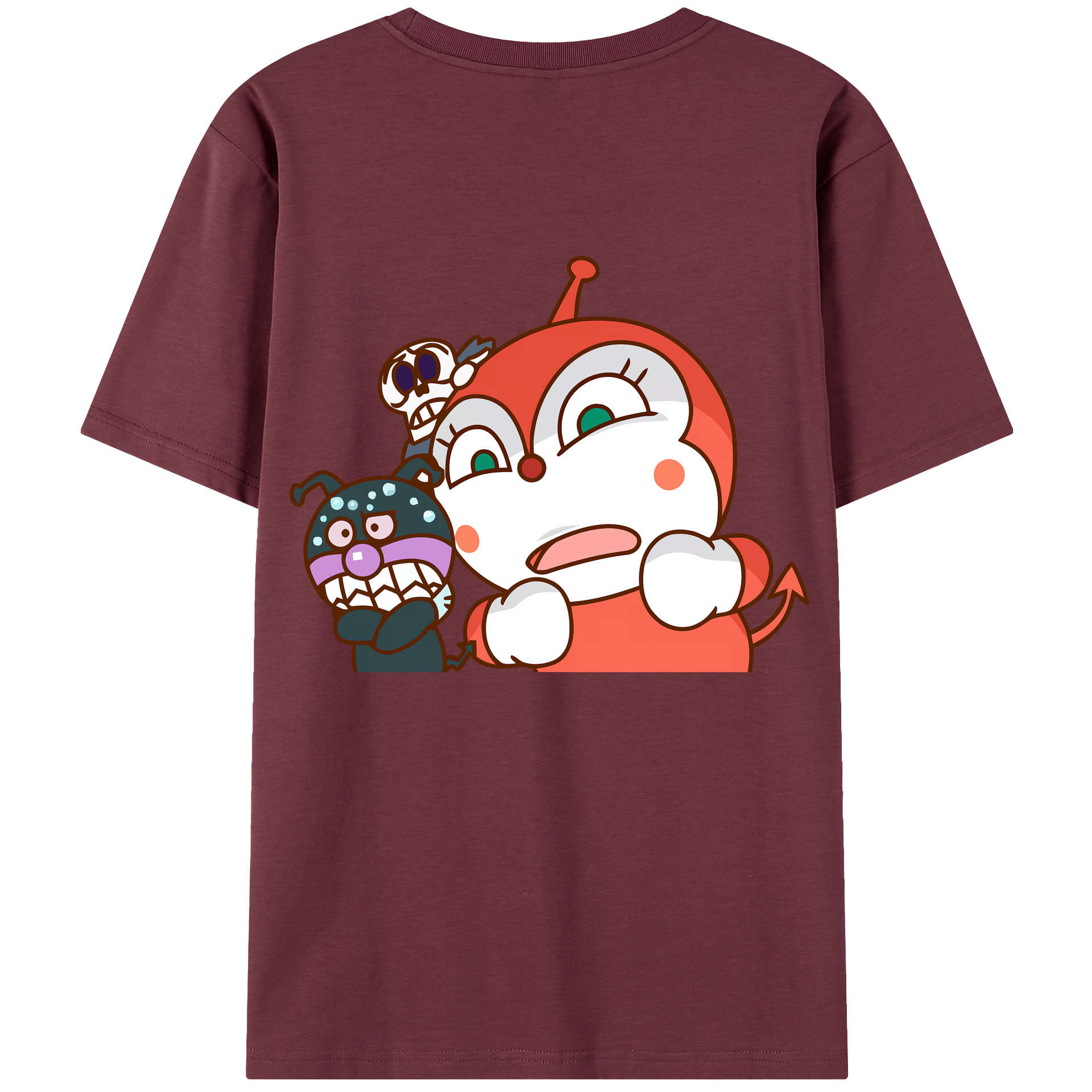（画像用） アンパンマン Anpanman 綿100％半袖Tシャツ（背面プリント）